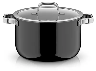 Produktbild von WMF Fusiontec Mineral Pro, Kochtopf mit Deckel, 24 cm, Black 3201114010 4000530758965