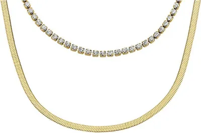 Produktbild von Halsketten   Mehrdraht Fossil Gold Bis 42 cm  Kollektion Ellis - frau