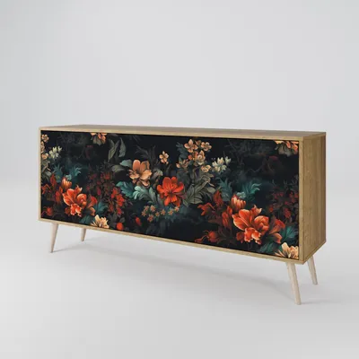 Immagine prodotto di Spacerebels cassettiera a 3 ante - credenza cassettiera - credenza alta - mobile armadio - soggiorno camera da letto - 57,5×164,5×42 (HxLxP)