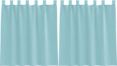 Immagine prodotto di vidaXL Tende in voile con passanti 2 pz. Turchese 140x140 cm