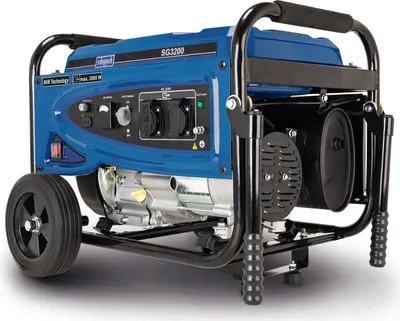 Produktbild von Scheppach SG3200 Generator Stromgenerator Stromerzeuger Notstromaggregat 2800 Watt | 6,5PS Leistung | 15L Tank | 196 cm³ 4-Takt-Motor | 2x 230V Steckdose, 1x 12V DC Konnektor | mit Fahrvorrichtung
