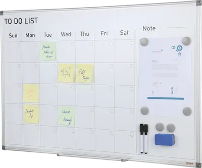 Produktbild von VEVOR Whiteboard Schreibtafel 91x61cm Wandtafel Magnettafel Pinnwand Abwischbar