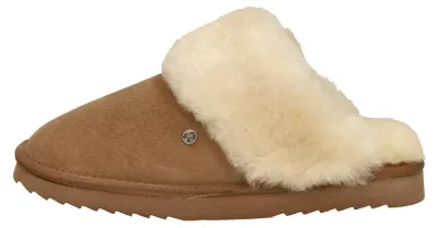 Productafbeelding van Warmbat Flurry Pantoffels Open - cognac - Maat 38