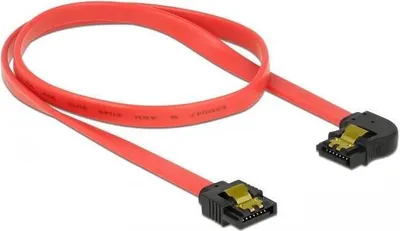 Obrázok produktu pre DeLOCK 83964, 0,5 m, SATA 7-pin, SATA 7-pin, Samec/samec, Čierna, Červená, Priamy