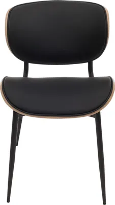 Image de lot de 6 chaises de salle à manger HWC-O45, chaise, bois courbé similicuir 280g/m² Öko-Tex ~ naturel, noir
