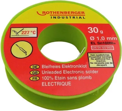 Produktbild von Elektronische Zinnspule 1 mm, 30 g. ROTHENBERGER