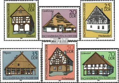 Produktbild von Briefmarken DDR 1981 Mi 2623-2628 (kompl.Ausgabe) postfrisch Fachwerkbauten (II)