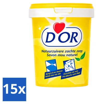 Zdjęcie produktu dla 15 sztuk mydła D'Or Naturreine – stały preparat do czyszczenia – 1 kg – opakowanie ekonomiczne
