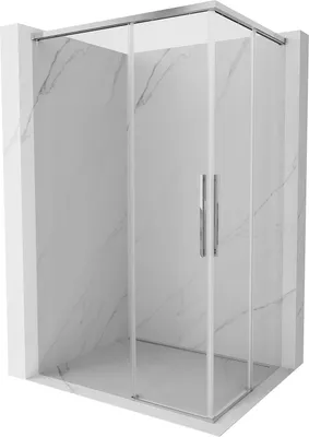 Produktbild von Mexen Rox Duschkabine Schiebetür 90 x 70 cm, transparent, Chrom - 8C2-090-070-01-00