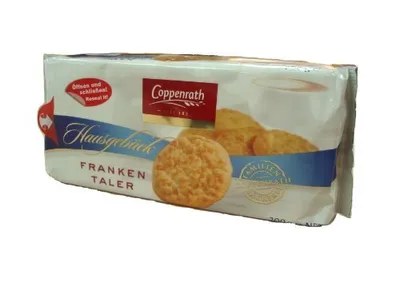 Obrázok produktu pre Coppenrath domáce sušienky Frankentaler s polevou a lieskovými orieškami 200g