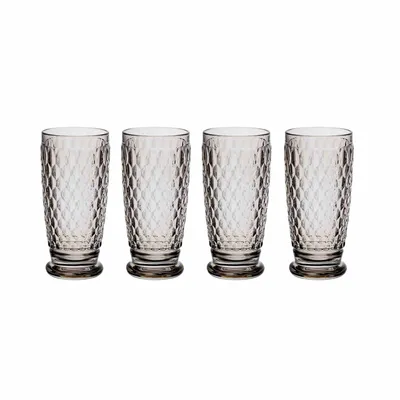 Produktbild von Villeroy & Boch 4er Set Longdrinkgläser Boston coloured smoke Kristallglas