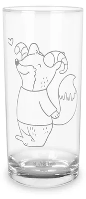 Produktbild von Mr. & Mrs. Panda Cocktailglas Widder Astologie 400 ml - Transparent - Geschenk, Trinkglas, Geburtstagsgeschenk, Longdrinkglas, Tumbler, Glas, Wasserglas, Sternzeichen