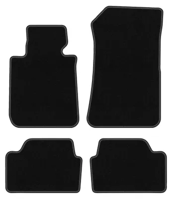 Image de Tapis de sol en moquette pour BMW 1 E87 2004-2011 (à hayon) – jeu 4 pièces, noirs, sur mesure – Wielganizator BASIC