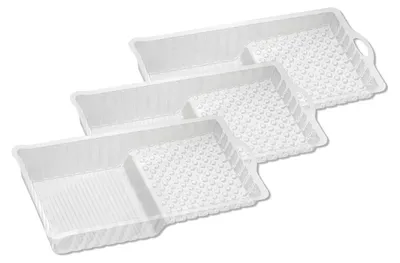 Produktbild von 3er Set Farbwanneneinsatz Einsatz Kunststoff für Lackwanne Lackierwanne Malerwanne 27,5 x 14 cm
