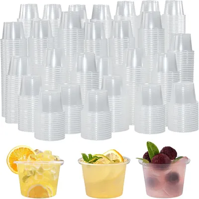 Image de Verres à schnaps de 25 ml, 1000 pièces, en plastique transparent, pour fêtes