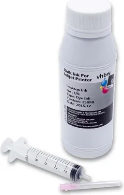 Produktbild von vhbw Nachfülltinte für Drucker - Refilltinte Dye Schwarz, 250ml