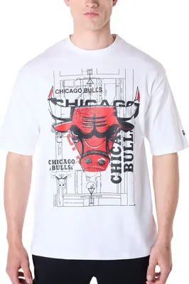 Produktbild von New Era NBA Shirt - GRAPHIC Chicago Bulls weiß - XL