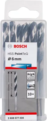 Zdjęcie produktu dla Wiertło kręte do metalu HSS PointTeQ 10 szt