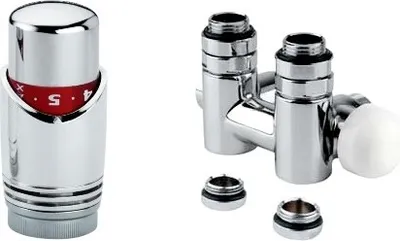 Produktbild von XIMAX Design Mittenanschlussgarnitur für Mischbetrieb, in Chrom "16 mm Kunststoffrohr", 070459