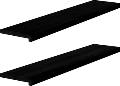 Zdjęcie produktu dla vidaXL Stopnie schodowe 2 szt. Ciemny brąz 120x25x2 cm lite drewno dębowe