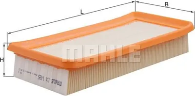 Produktbild von Luftfilter MAHLE LX 1465 für HYUNDAI GETZ (TB) Filtereinsatz