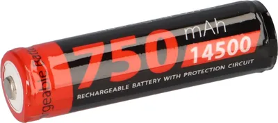 Image de Batterie rechargeable XCell Li-Ion 3,7 V / 750 mAh AA Mignon Circuit de protection PCB pour lampes torches LED