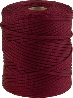 Produktbild von Polyester-Schnur 100m Kordel 4mm, PES Kordel Flechtschnur, Polyesterkordel, Farbe:dunkelrot