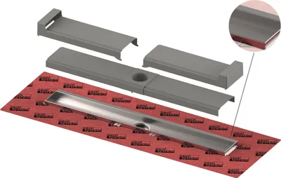 Produktbild von Tece Duschrinne Evo Tecedrainline 800 mm für Wandfliesenauflage