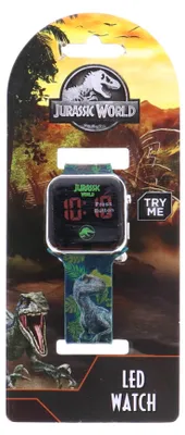 Obrázok produktu pre LED hodiny pre deti Jurský svet, 24-hodinový formát a dátum
