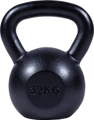 Produktbild von GORILLA SPORTS® Kettlebell - 32 kg Gewichte, Gusseisen, Bodenschonend, Schwarz - Kugelhantel, Schwunghantel, Kugelgewicht, Rundgewicht, Krafttraining