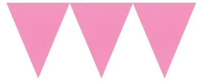 Produktbild von Amscan Wimpelkette für Partys und Feste, in Rosa, ca. 4,5 Meter lang