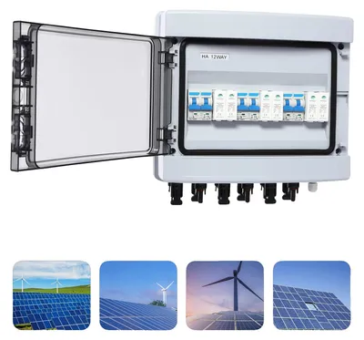 Image de Boîtier de raccordement solaire, courant maximal de 40 A, tension d'isolation de 1 000 V, indice de protection IP65, 3 entrées et sorties, dimensions : 29,5 x 14 x 25,5 cm