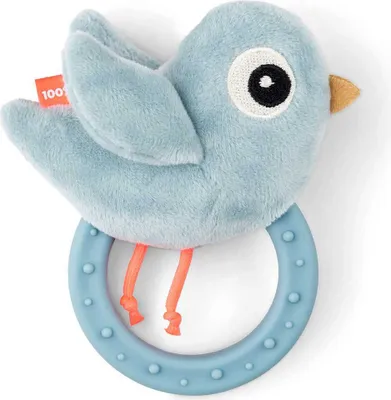Immagine prodotto di Sonaglio con anello per la dentizione Birdee Blue (40832408)