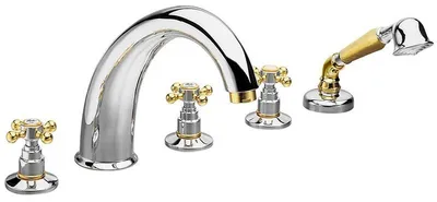 Produktbild von Sapho ANTEA 5-Loch - Wannenarmatur, Chrom/Gold