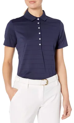 Productafbeelding van Callaway, polohemd voor dames, korte mouwen, piqué-stof, open netstructuur, kleur: marineblauw, maat: X-groot