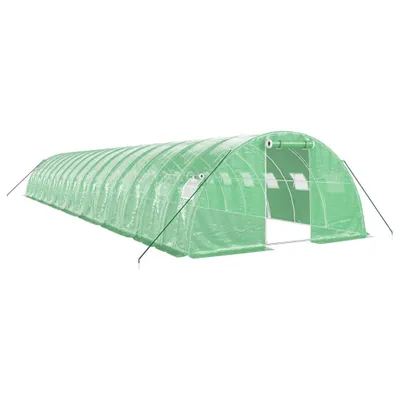 Immagine prodotto di Serra vidaXL con struttura in acciaio, verde, 64 m², 16x4x2 m