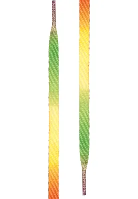 Produktbild von Tubelaces Schnürsenkel White Flat Rainbow-120cm