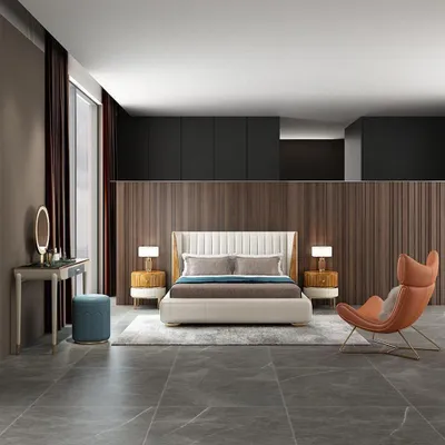 Produktbild von Bett Textil 2x Nachttisch 3 tlg. Schlafzimmer Set Möbel Modern Luxus Betten Neu