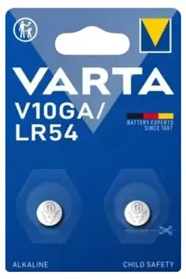 Image de Bte10.2xblist.v10ga/lr54.1,5v.bouton. - Varta