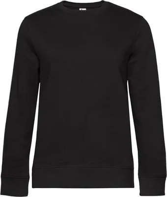Produktbild von Damen-Sweatshirt - B&C QUEEN CREW NECK - black pure - Größe S