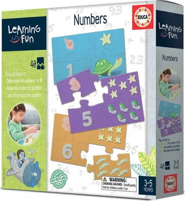 Immagine prodotto di Puzzle Educa "Numeri" – 40 pezzi (educativo)