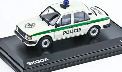 Zdjęcie produktu dla Skoda 120L (1984) Police - biały ABREX 1:43