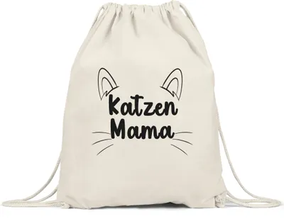 Produktbild von Katzen-Mama Turnbeutel Gymsack Katzenmama Geschenk Katzenliebhaber Katzenbesitzer Katzen Kätzchen