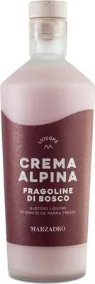 Produktbild von Marzadro Crema Alpina Liquore Fragoline Bosco / Waldbeercremelikör mit Sahne 700 ml.