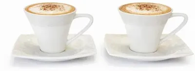 Produktbild von Bricard - Kaffeetassen-Set - Cannes 12-teilig - Keramik - Weiß