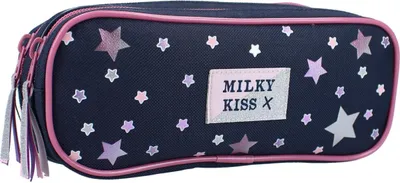 Image de Milky Kiss Porte-plume Trousse d'école avec 2 compartiments pour filles