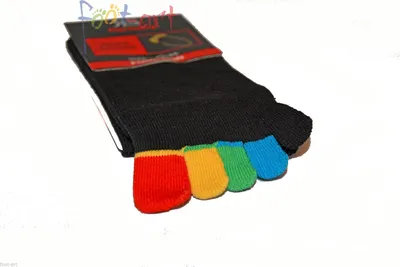 Produktbild von 2 Paar Zehensocken Baumwolle Zehenstrumpf fünf bunte Zehen Socken Damen Herren Gr. 36/41