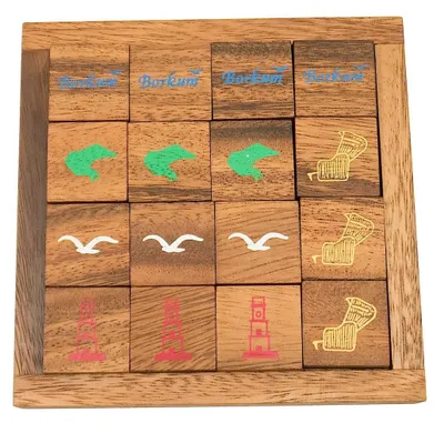 Produktbild von Borkum Puzzle, eines der schwierigsten Legepuzzle der Welt, tolles Denkspiel aus Holz