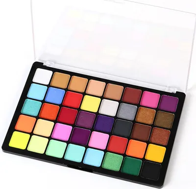 Obrázek produktu pro Jeffergarden 40 barev Schmackerei Kit 10 štětců 4 šablony samolepky s drahokamy samolepky pro Halloween strany (3)