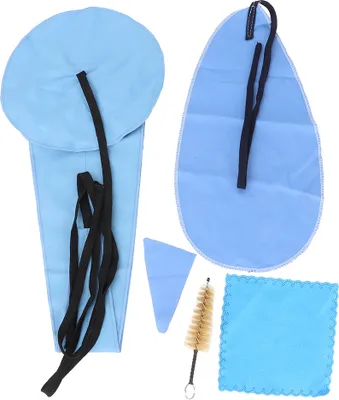 Image de kit de nettoyage pour saxophone 5 pièces (bâtonnets, chiffons, brosse pour bec)